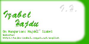 izabel hajdu business card